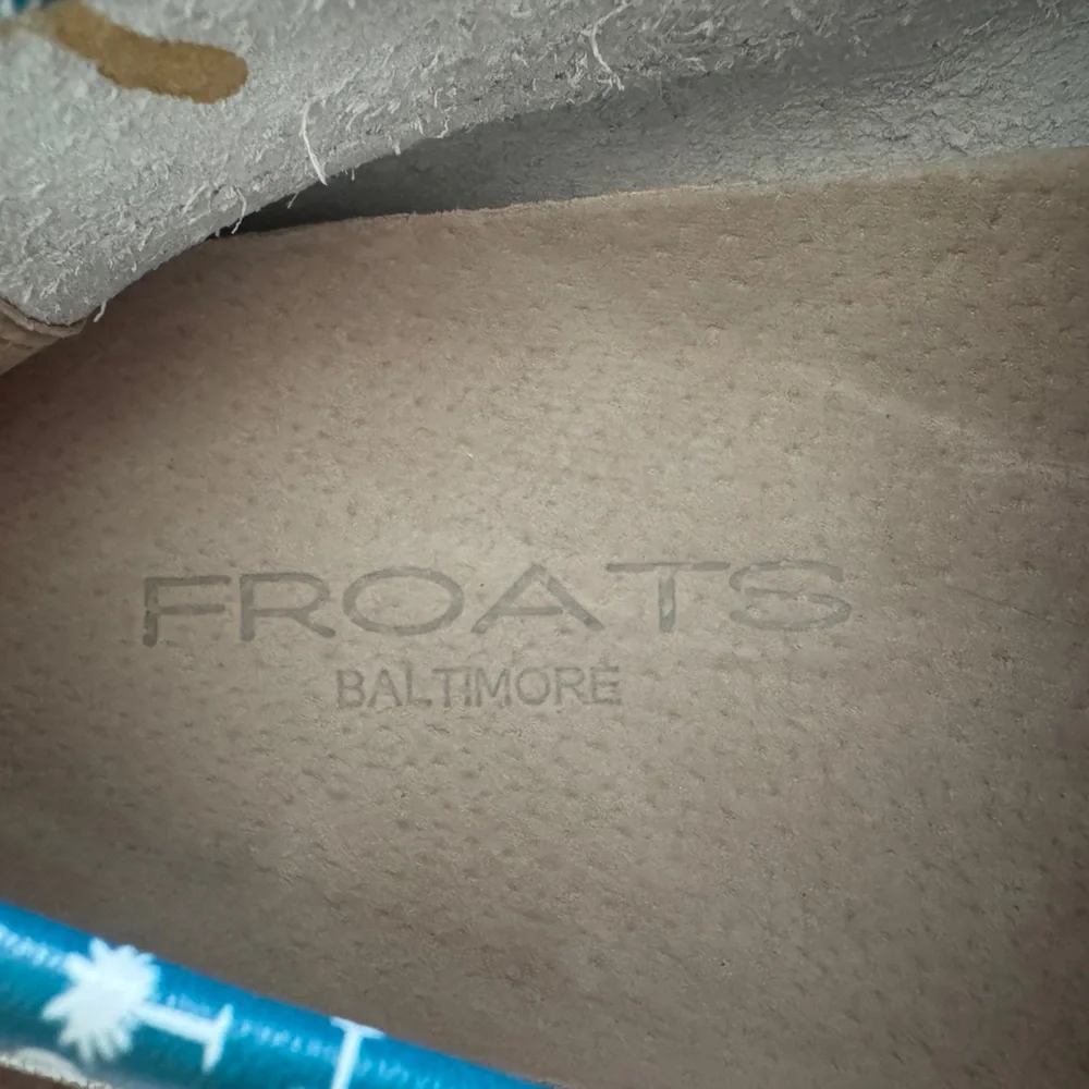 FROATS CHARLESTON BLUES BOAT SHOE Size 9